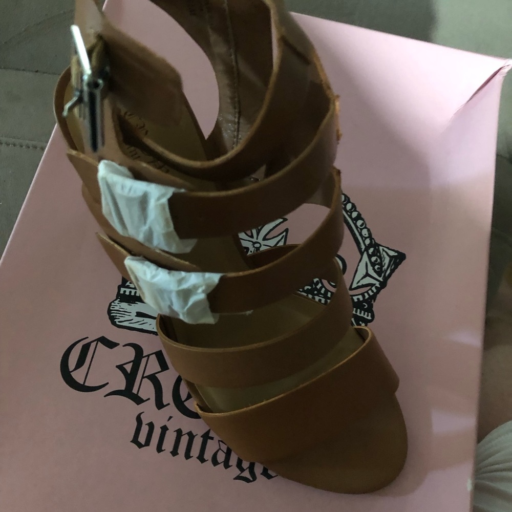 Tan Wedge Shoes